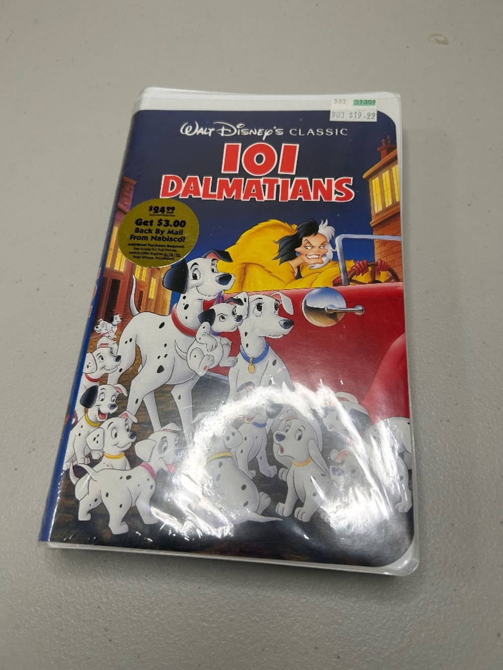Sealed Walt Disney's Classic 101 Dalmatians VHS tape
